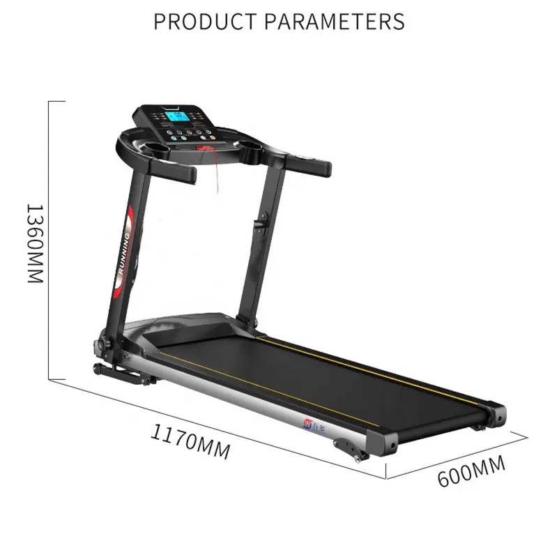 Tredemølle med stigning - Sammenleggbar