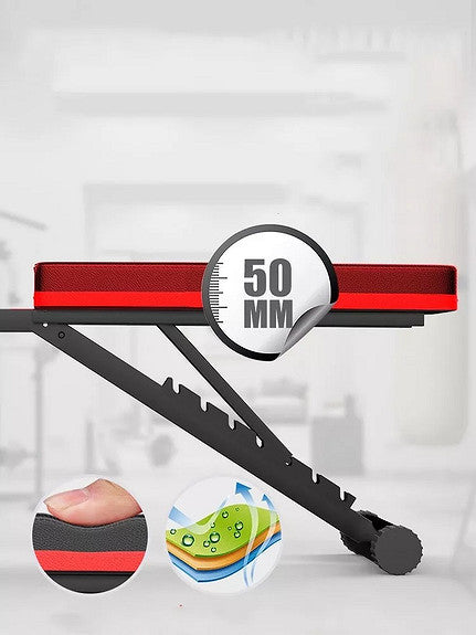 Treningsbenk + 40kg vektsett (sement basert)