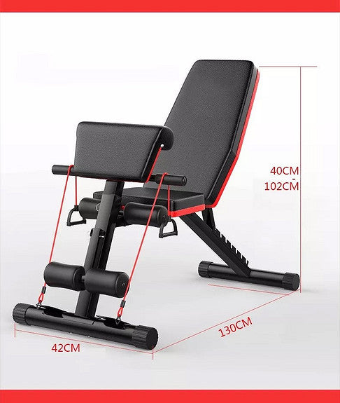 Treningsbenk + 40kg vektsett (sement basert)