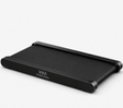 Black WalkMate treadmill on a white background